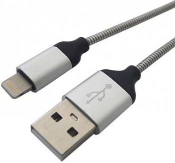 Cable USB BROBOTIX Lightning, Acero, Carga R&aacute;pida 161219